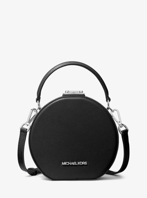 Damske Spojková Taška Michael Kors Serena Small Pebbled Leather Čierne - Kabelky Michael Kors Lacne | UDWST-5246